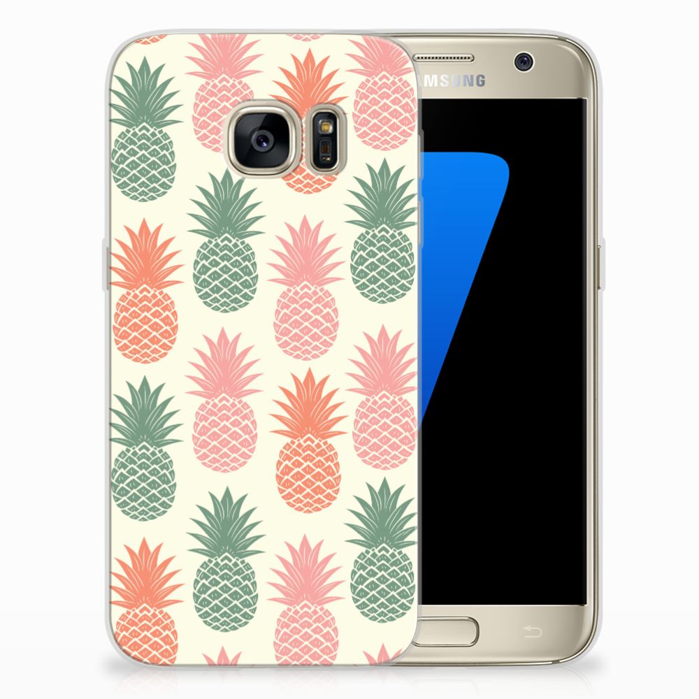 Samsung Galaxy S7 Siliconen Case Ananas