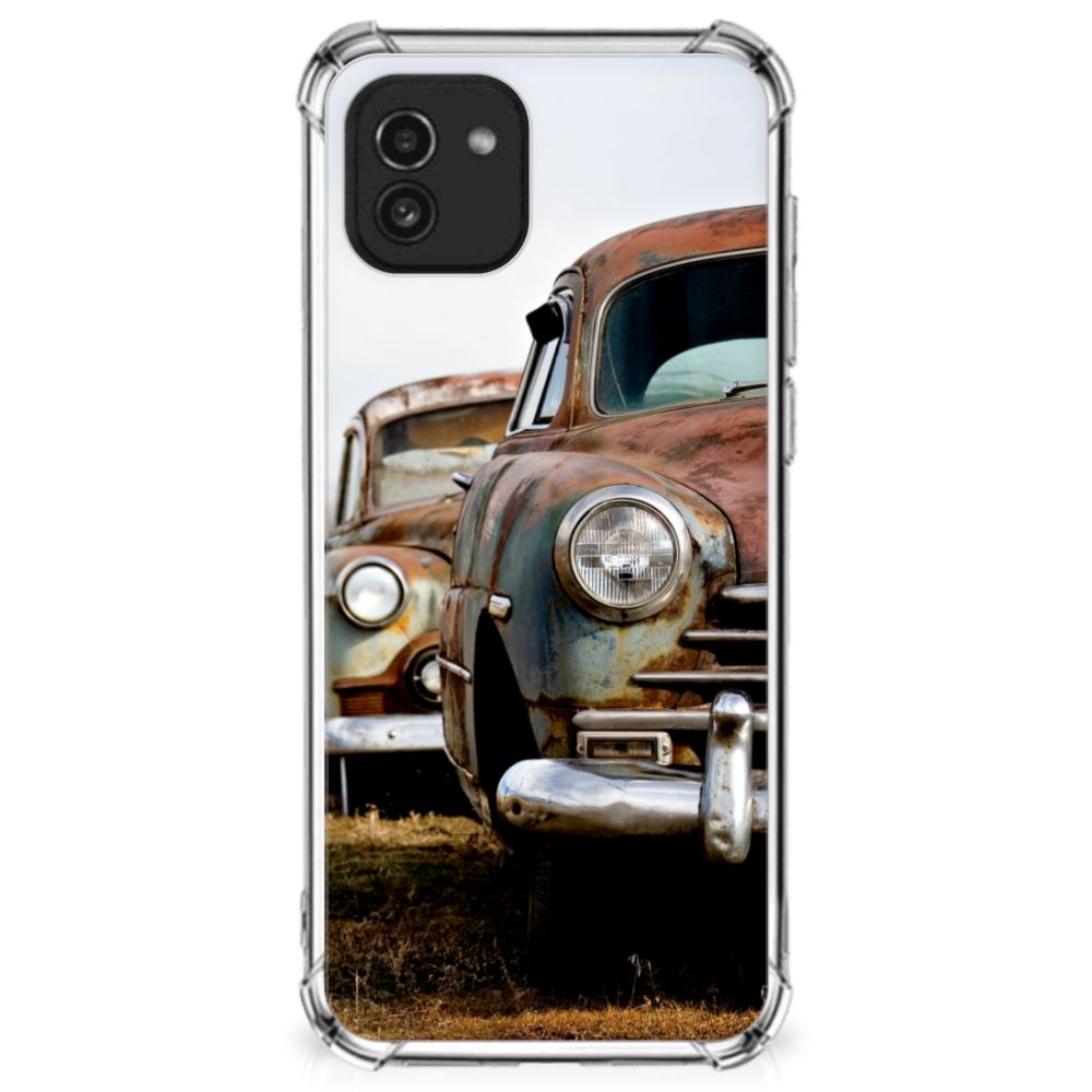Samsung Galaxy A03 Anti-shock Hoesje met foto Vintage Auto B2C Telecom