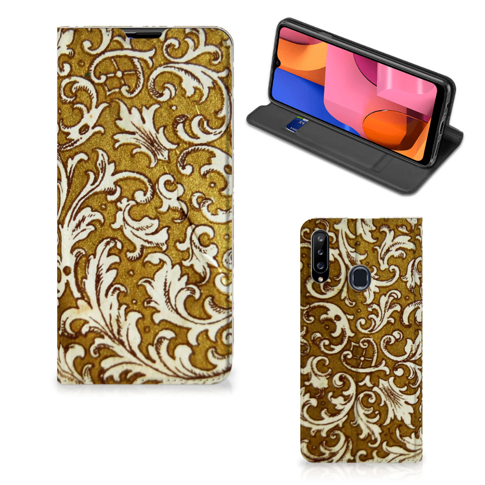 Telefoon Hoesje Samsung Galaxy A20s Barok Goud - B2C Telecom