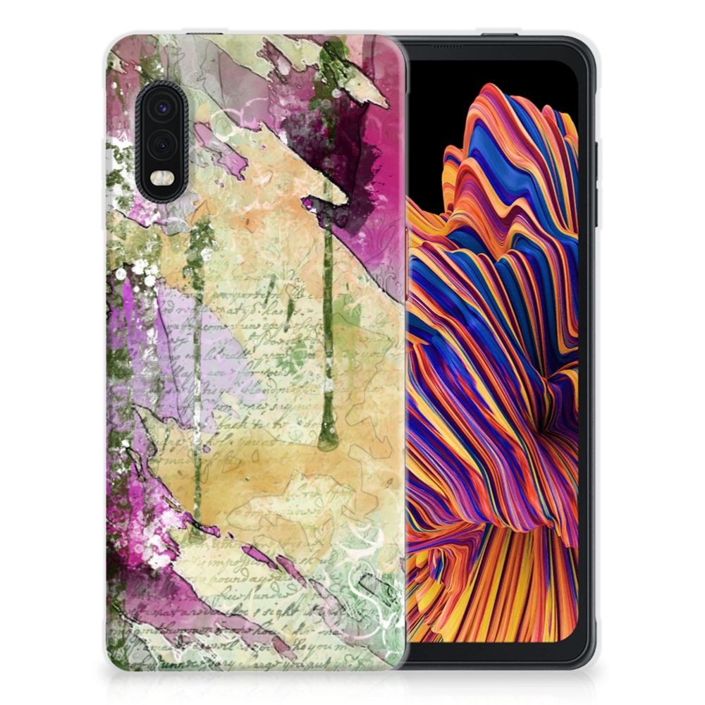 Hoesje maken Samsung Xcover Pro Letter Painting