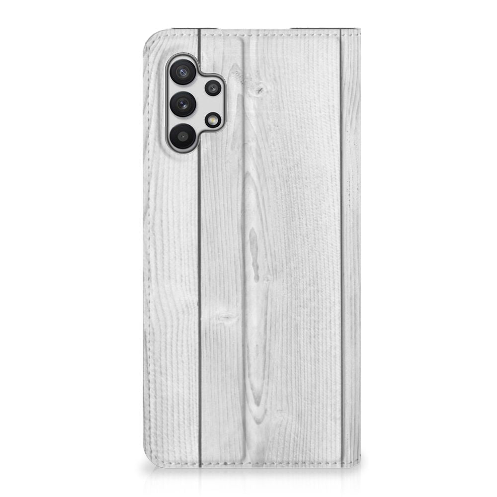 Samsung Galaxy A32 5G Book Wallet Case White Wood - B2C Telecom