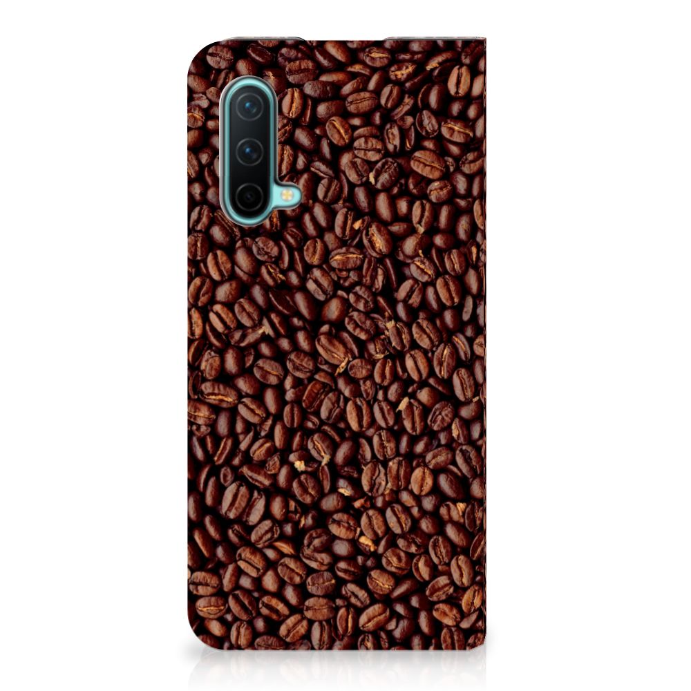 OnePlus Nord CE 5G Flip Style Cover Koffiebonen - B2C Telecom
