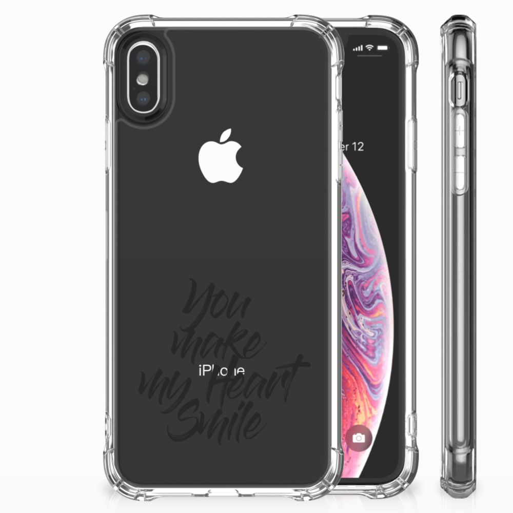 Apple iPhone X | Xs Telefoonhoesje met tekst Heart Smile