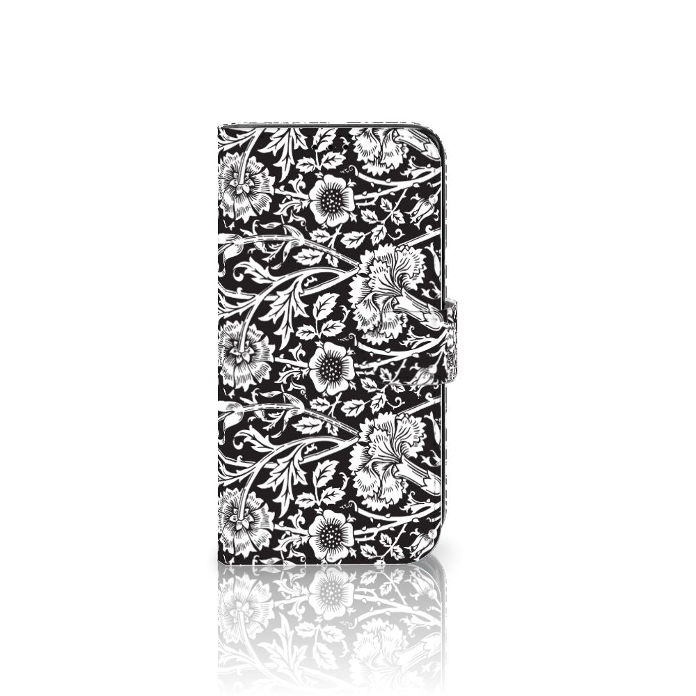 Samsung Galaxy S7 Edge Hoesje Black Flowers