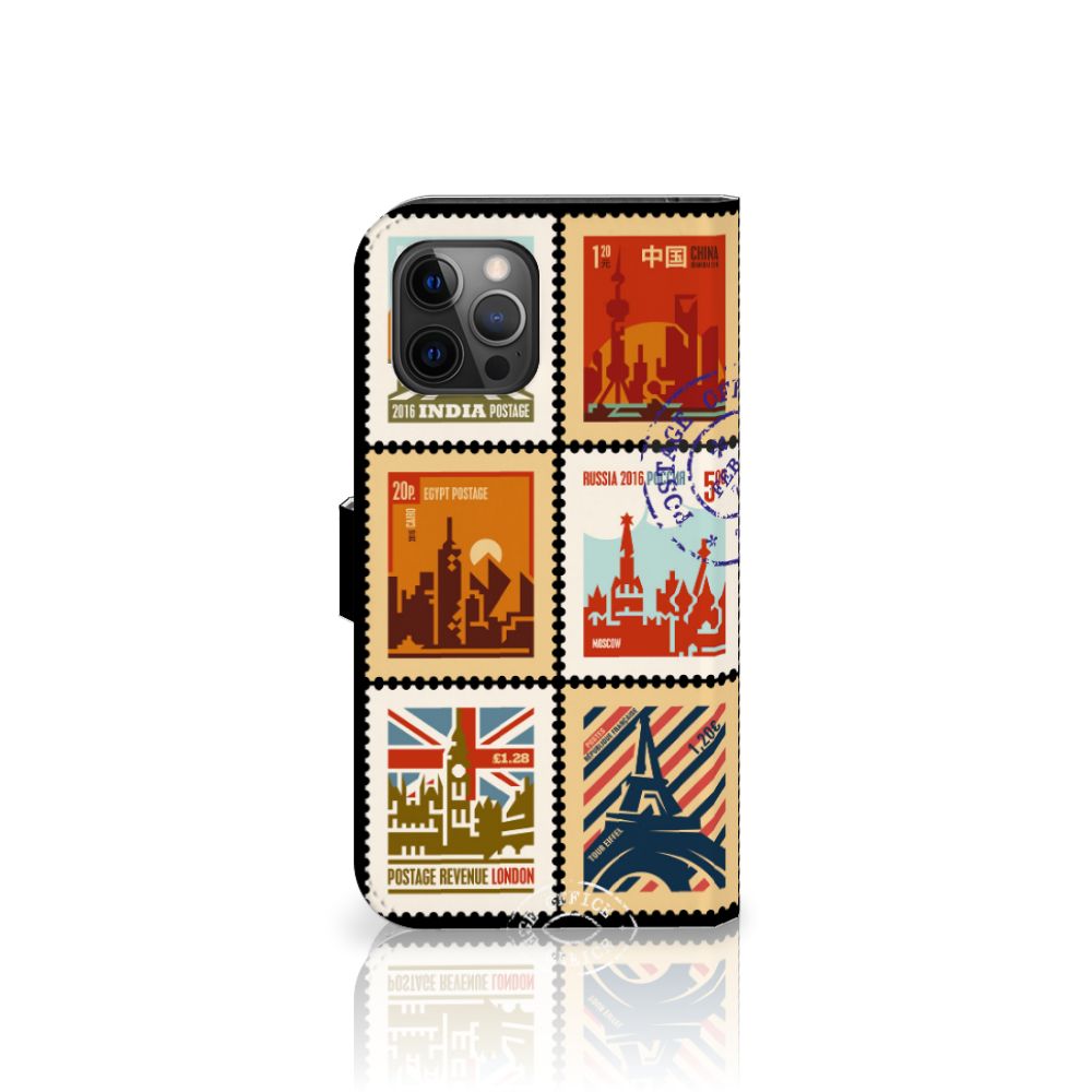 Apple iPhone 12 Pro Max Flip Cover Postzegels