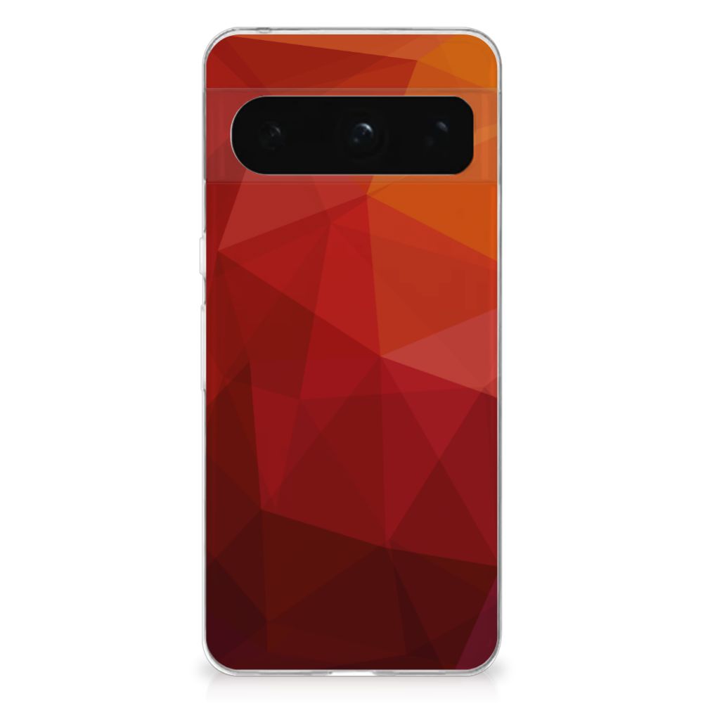 TPU Hoesje voor Google Pixel 8 Pro Polygon Red