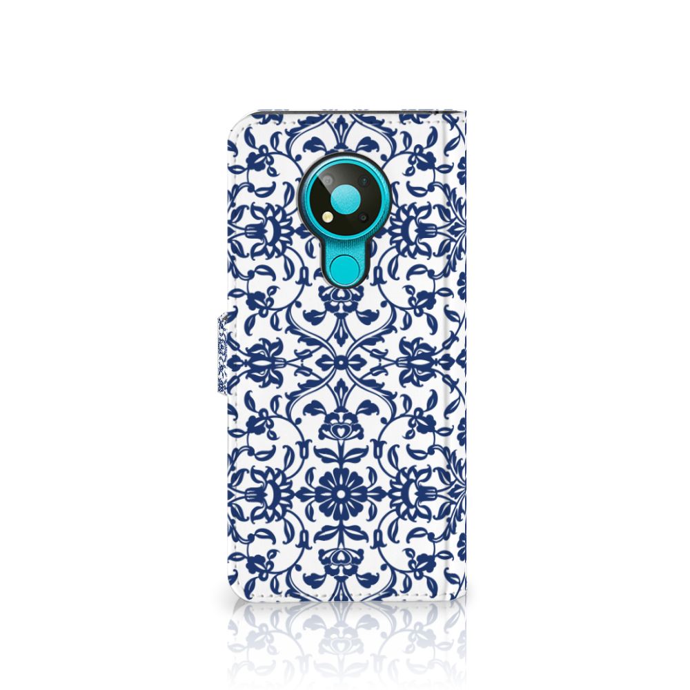 Nokia 3.4 Hoesje Flower Blue