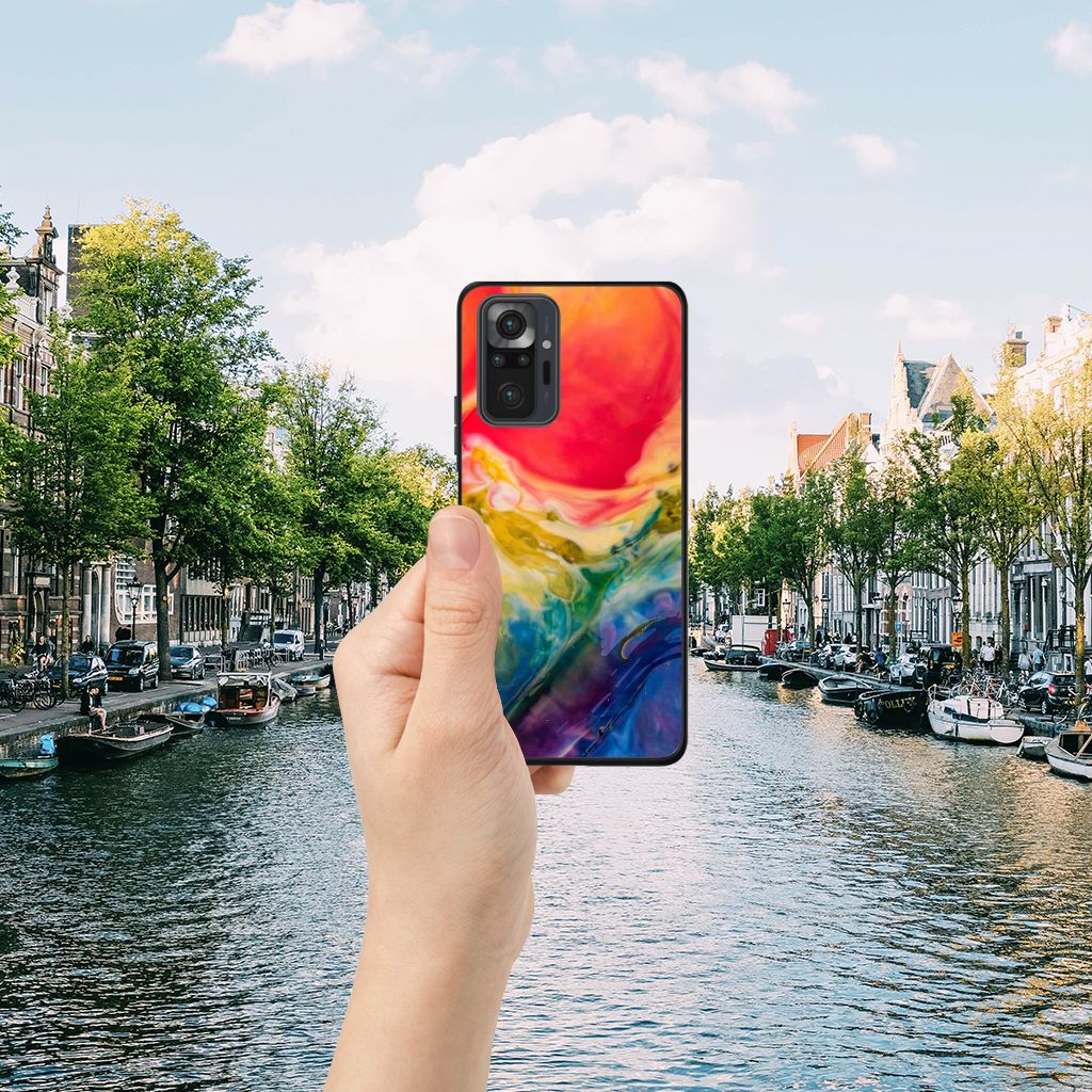 Kleurrijke Telefoonhoesje Xiaomi Redmi Note 10 Pro Watercolor Dark B2C Telecom