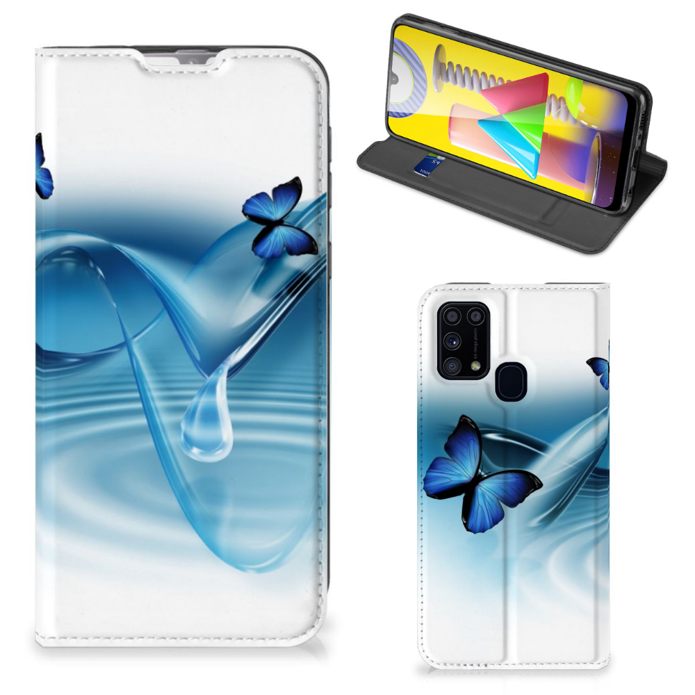 Samsung Galaxy M31 Hoesje maken Vlinders - B2C Telecom