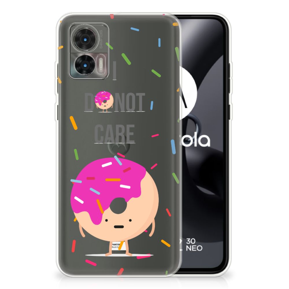 Motorola Edge 30 Neo Siliconen Case Donut Roze B2C Telecom