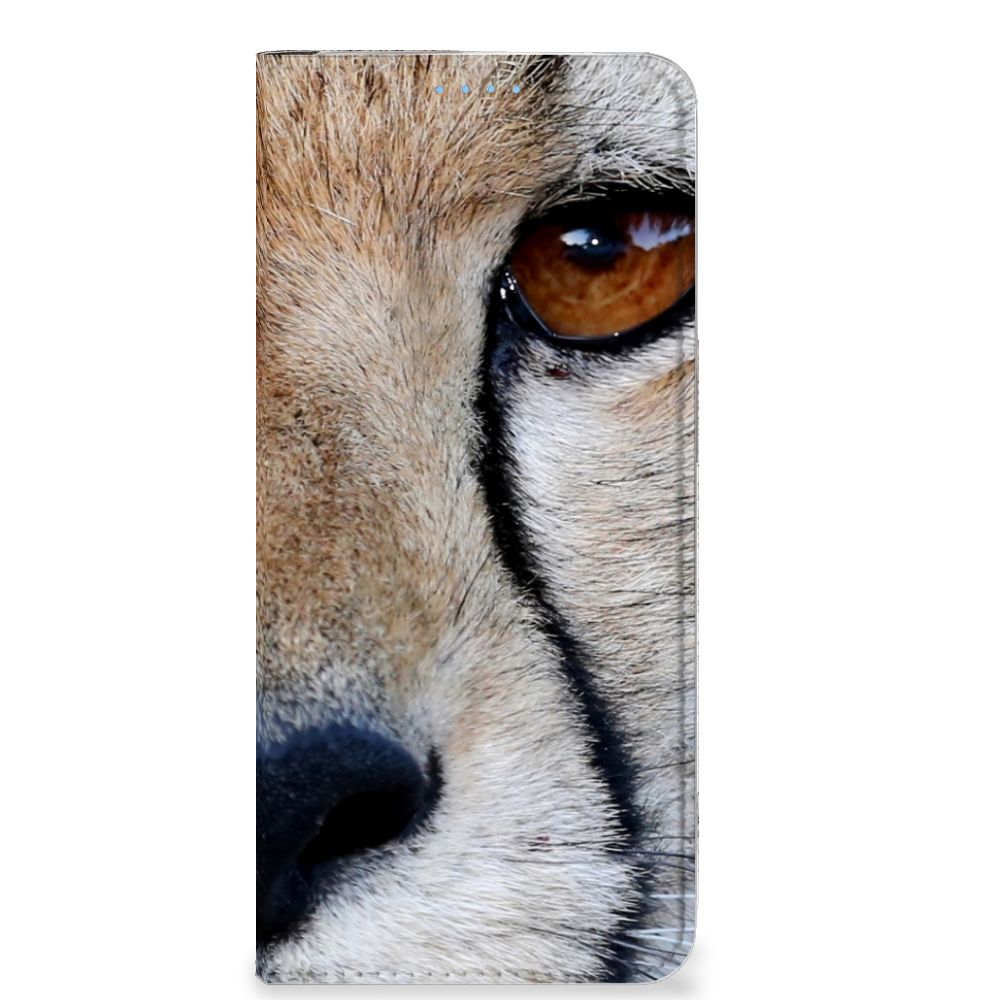 OPPO Reno8 Hoesje maken Cheetah close-up van een jachtluipaard met scherpe details