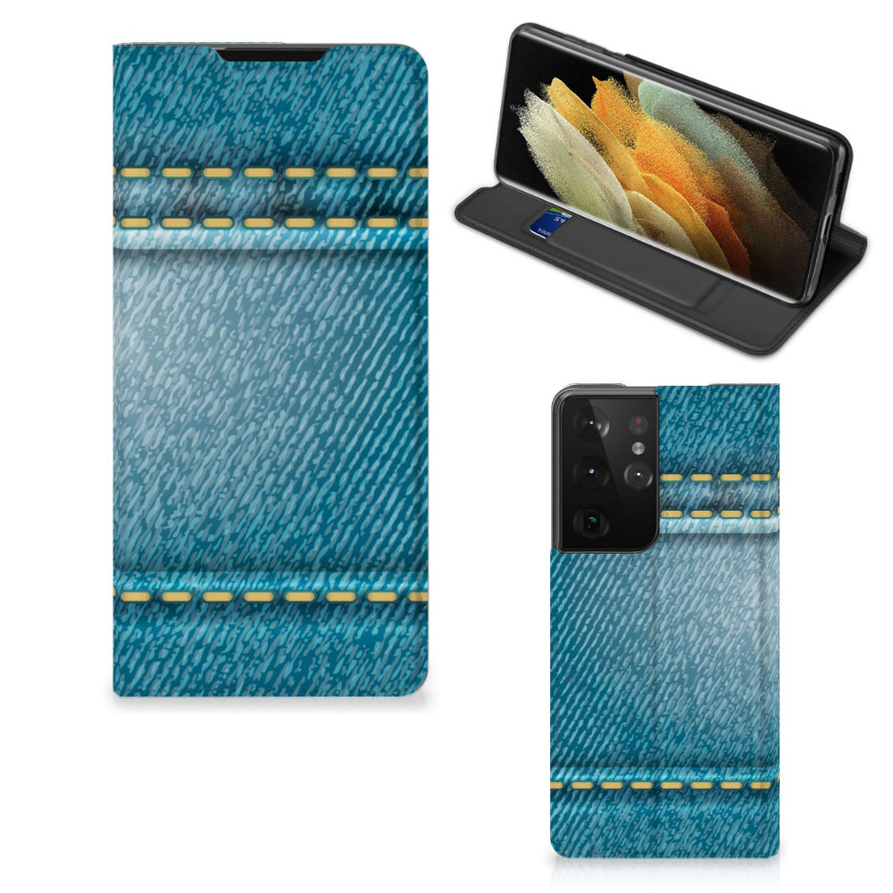 Samsung Galaxy S21 Ultra Hippe Standcase Jeans