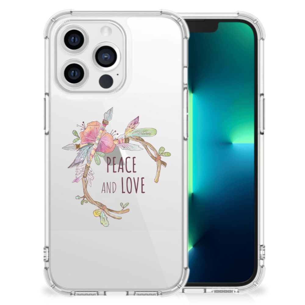 Apple iPhone 13 Pro Stevig Bumper Hoesje Boho Text B2C Telecom