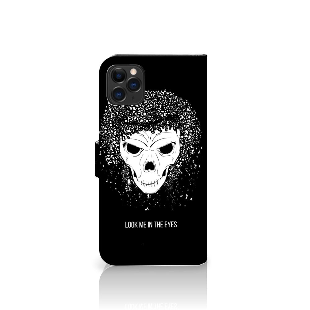 Telefoonhoesje met Naam Apple iPhone 11 Pro Max Skull Hair