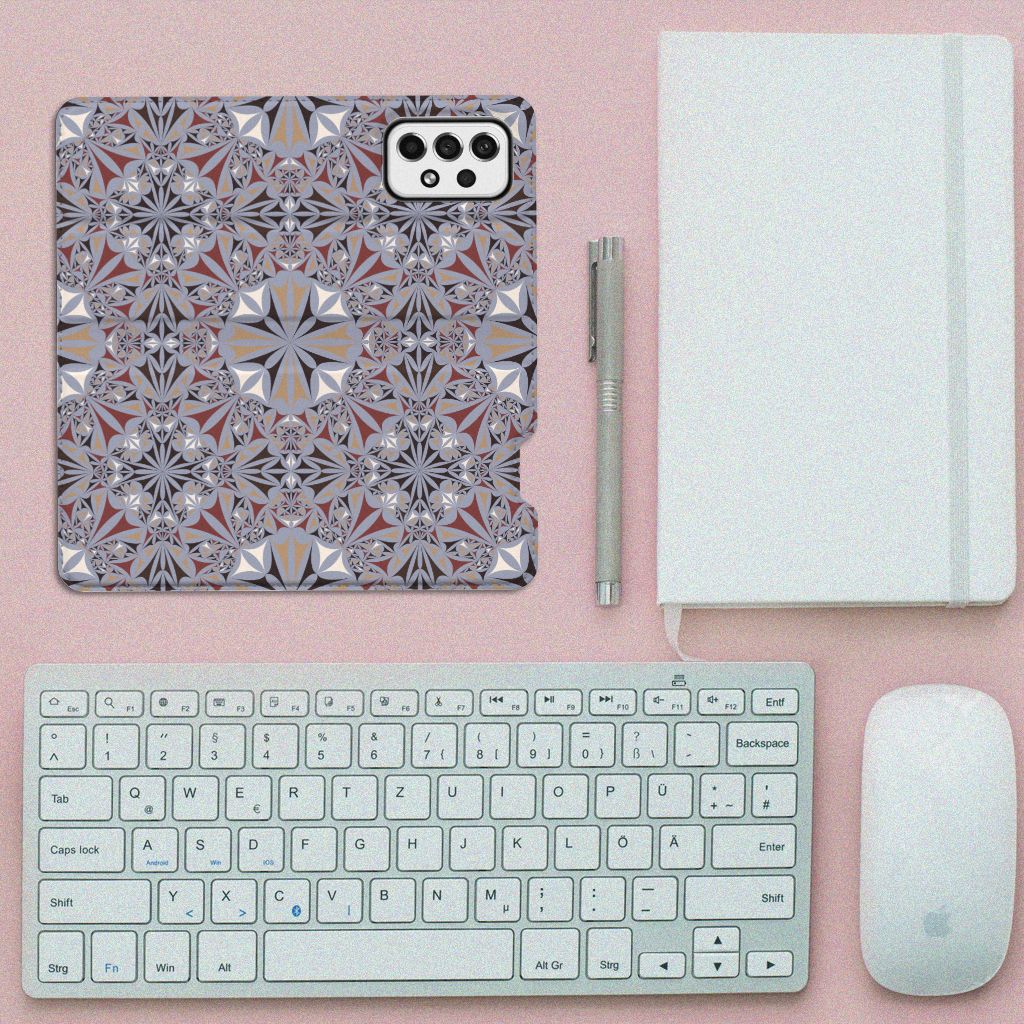 Samsung Galaxy A73 Standcase Flower Tiles - B2C Telecom
