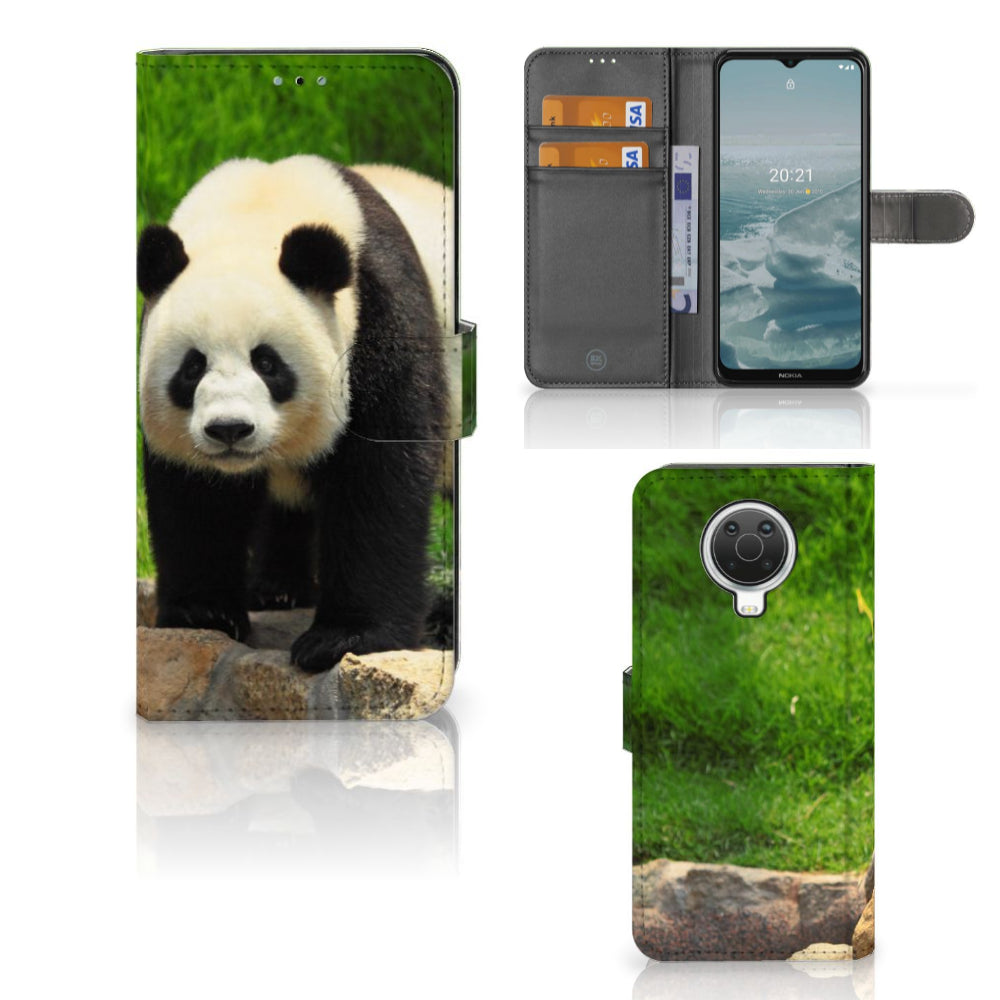 Nokia G10 | G20 Telefoonhoesje met Pasjes Panda