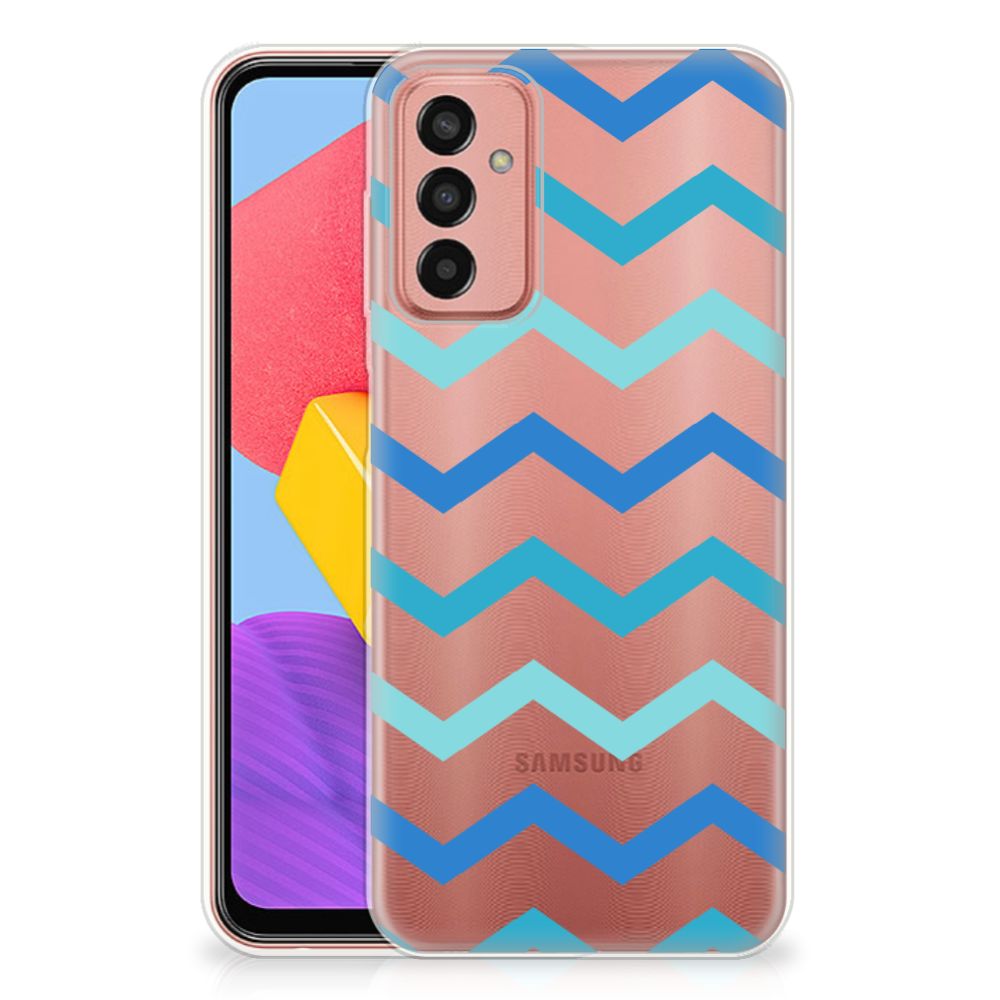 Samsung Galaxy M13 | M23 TPU bumper Zigzag Blauw