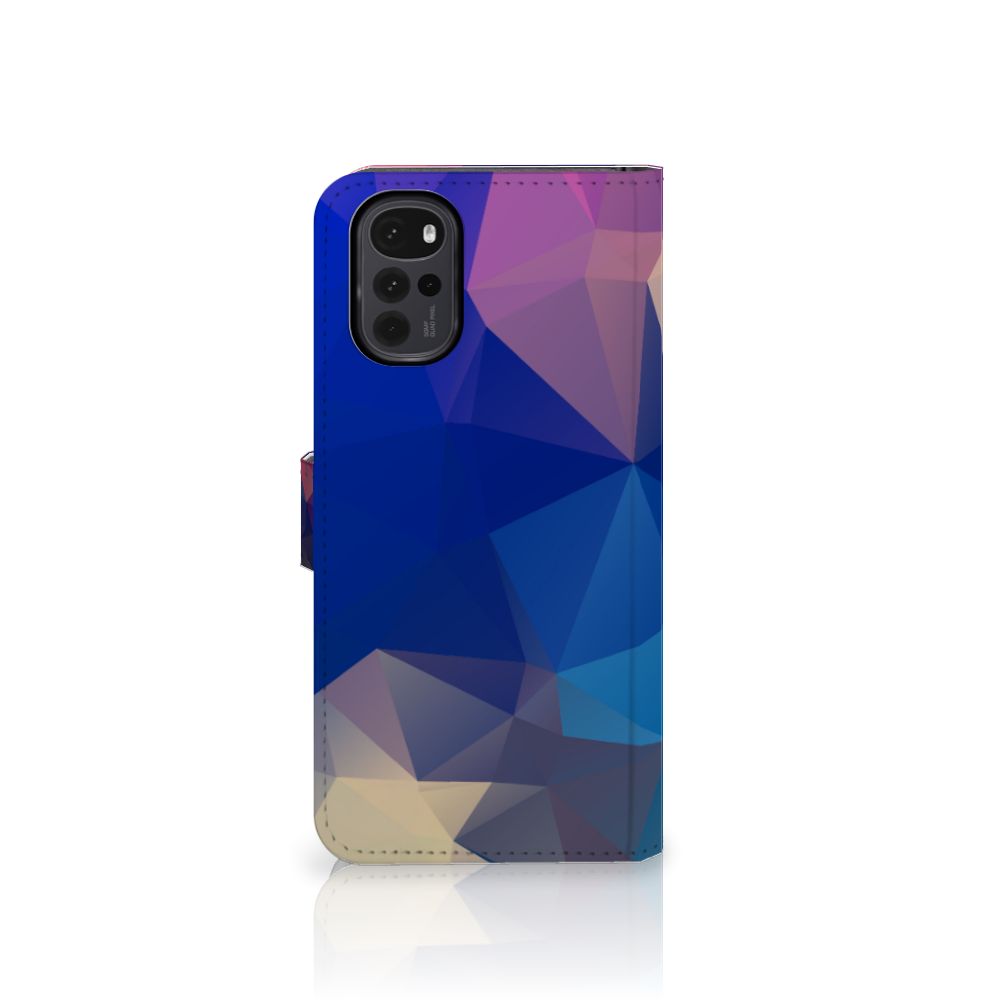 Motorola Moto G22 Book Case Polygon Dark