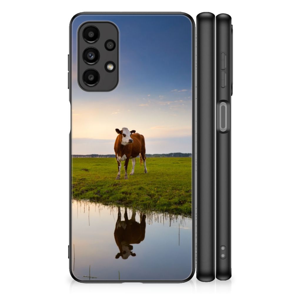 Samsung Galaxy A13 4G Dierenprint Telefoonhoesje Koe
