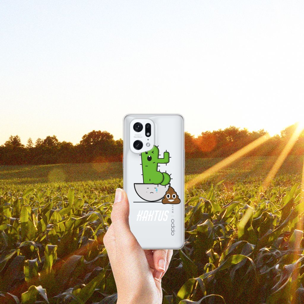 OPPO Find X5 Pro Telefoonhoesje met Naam Cactus Poo B2C Telecom