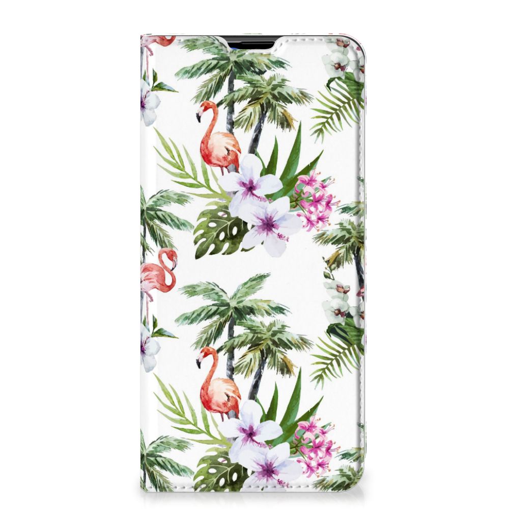 Samsung Galaxy A20s Hoesje maken Flamingo Palms - B2C Telecom
