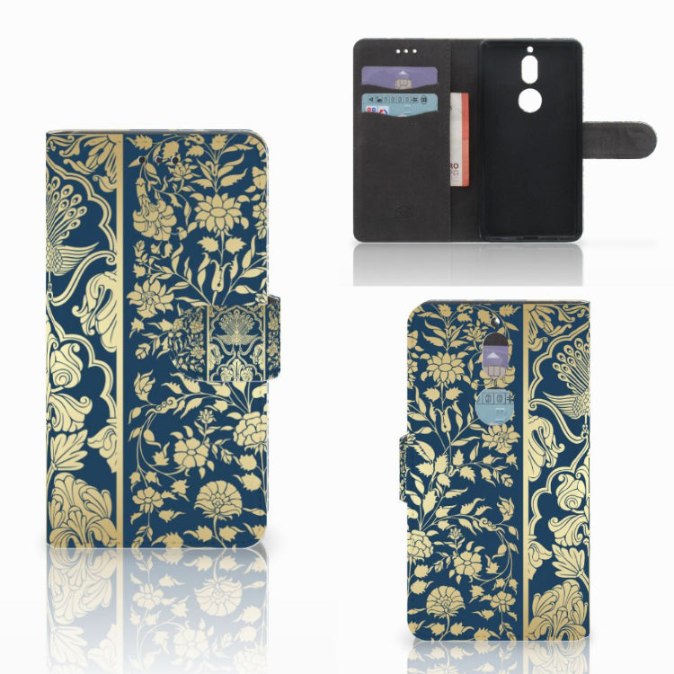 Nokia 7 Hoesje Beige Flowers