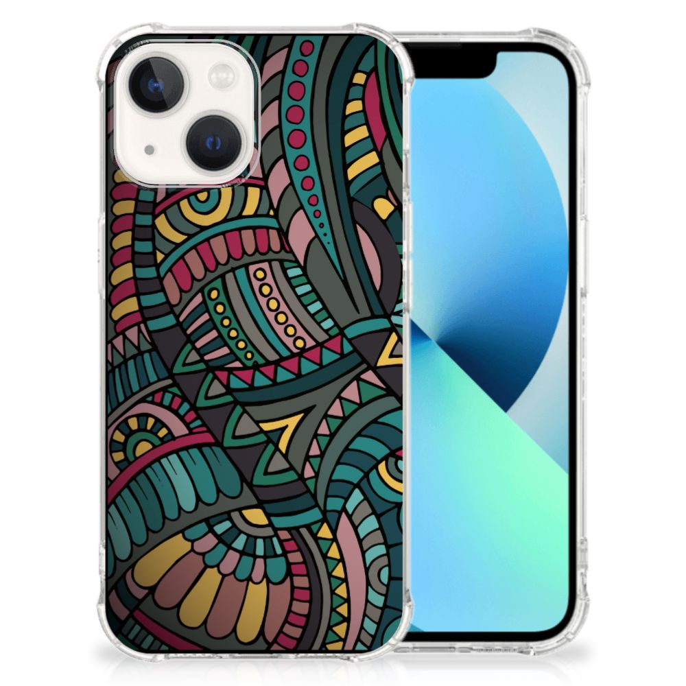 iPhone 13 Doorzichtige Silicone Hoesje Aztec B2C Telecom