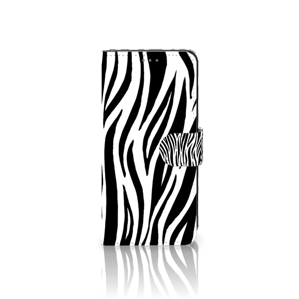 Motorola Edge 30 Neo Telefoonhoesje met Pasjes Zebra