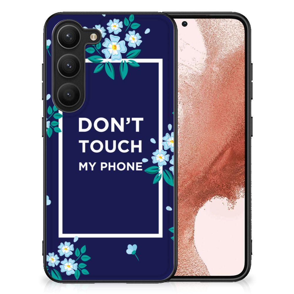 Samsung Galaxy S23 Telefoon Hoesje Flowers Blue DTMP B2C Telecom