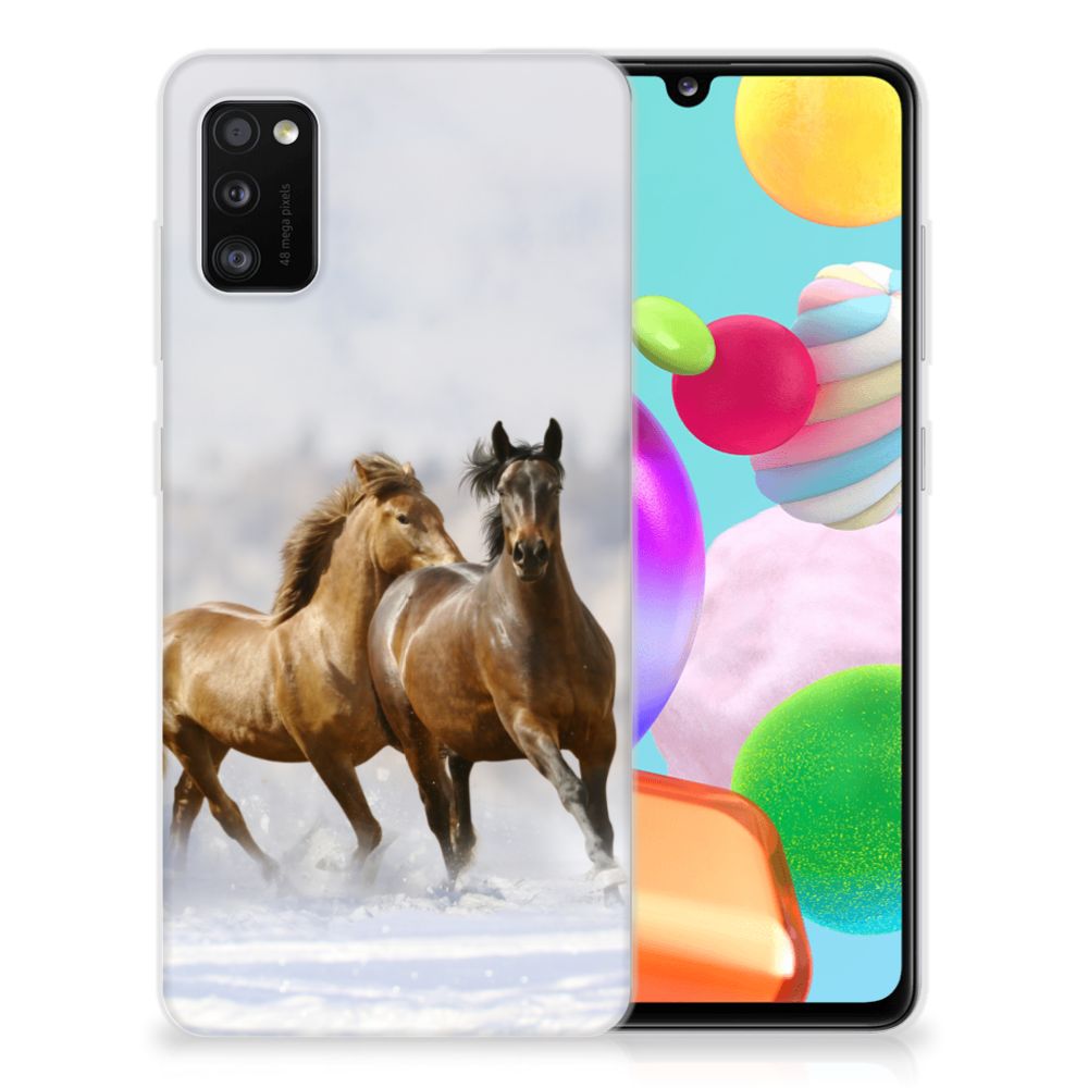 Samsung Galaxy A41 TPU Hoesje Paarden