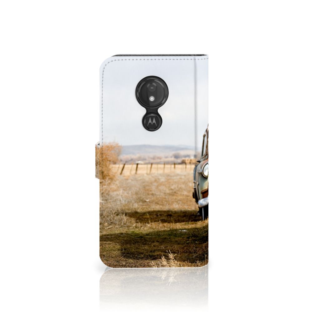 Motorola Moto G7 Power Telefoonhoesje met foto Vintage Auto