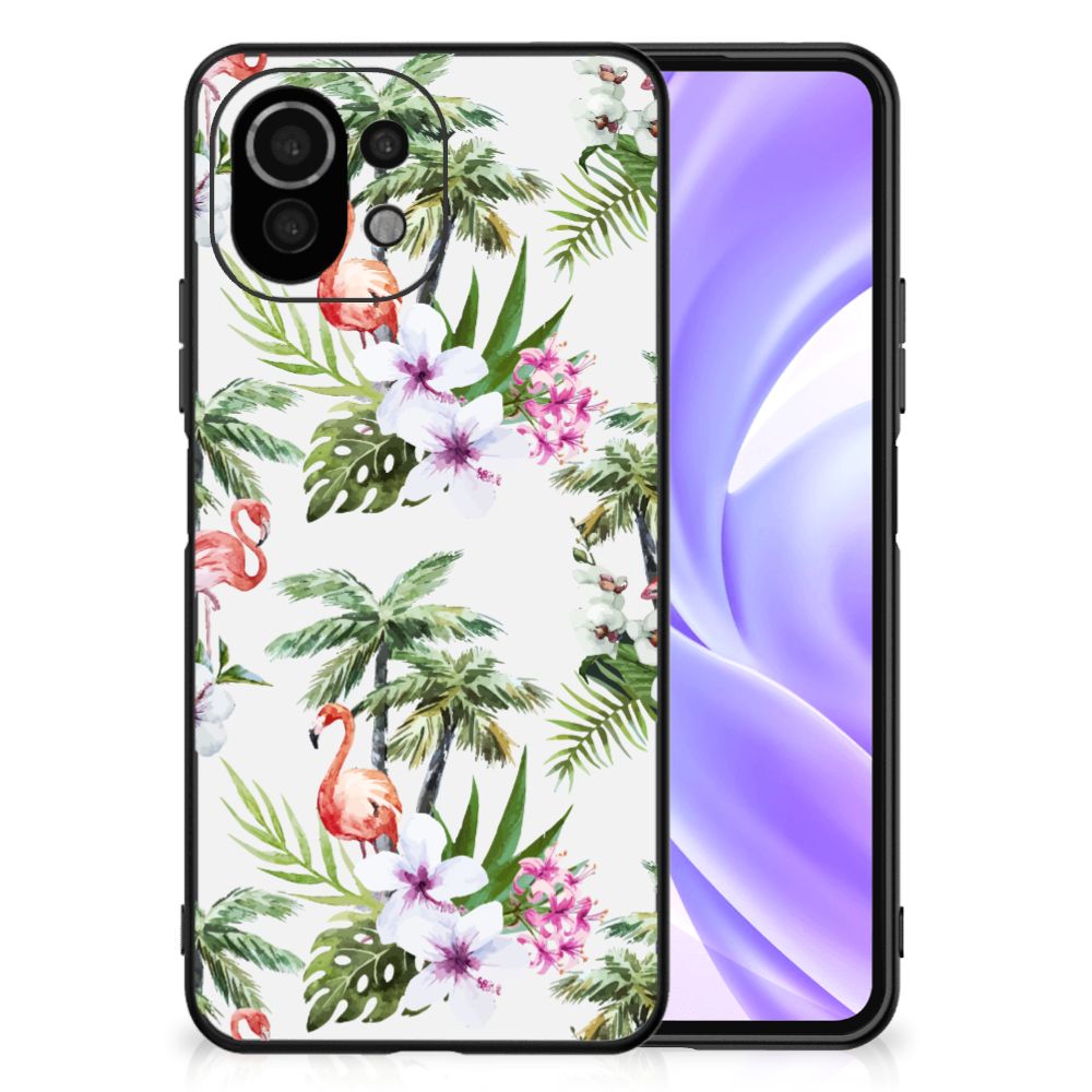 Xiaomi 11 Lite 5G NE | Mi 11 Lite Dierenprint Telefoonhoesje Flamingo Palms