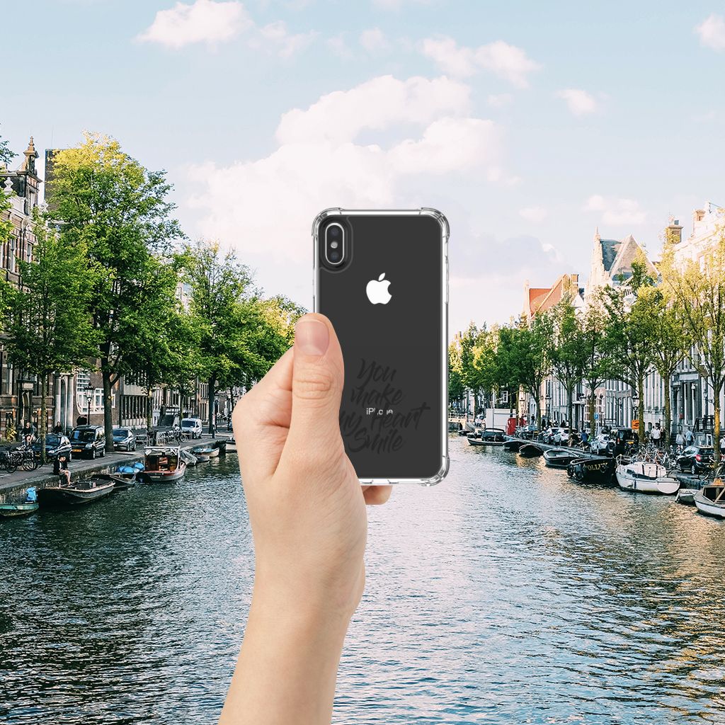 Apple iPhone X | Xs Telefoonhoesje met tekst Heart Smile
