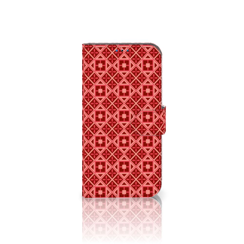 iPhone 14 Pro Telefoon Hoesje Batik Rood