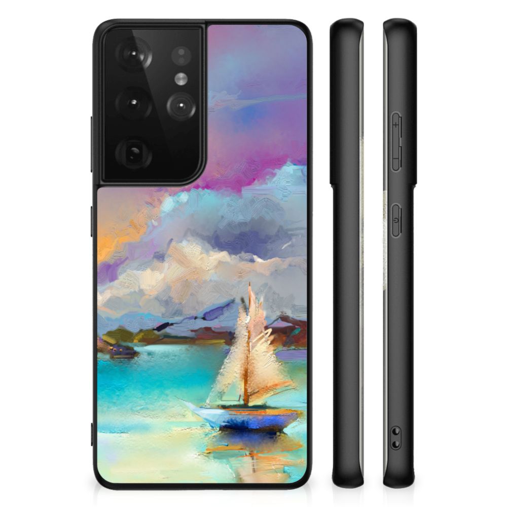 Kleurrijke Telefoonhoesje Samsung Galaxy S21 Ultra Boat B2C Telecom