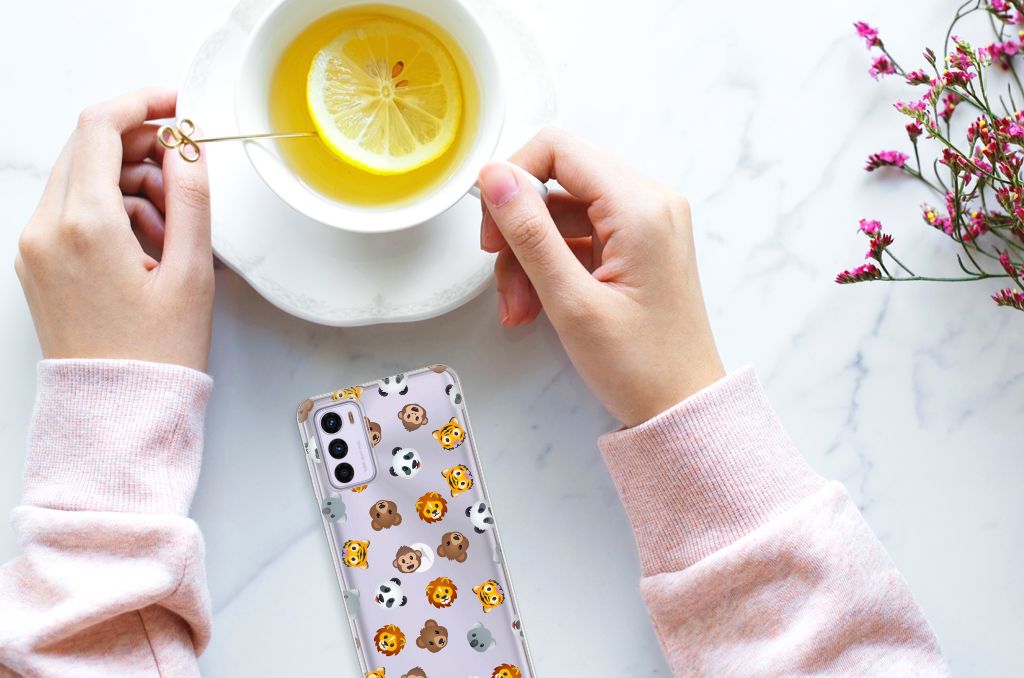 TPU bumper voor Motorola Moto G42 Dieren Emojis B2C Telecom