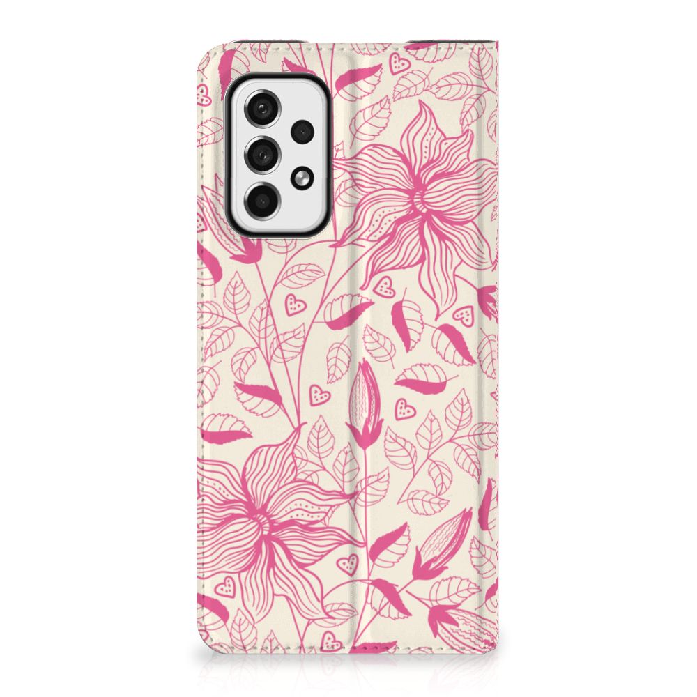 Samsung Galaxy A73 Smart Cover Pink Flowers - B2C Telecom