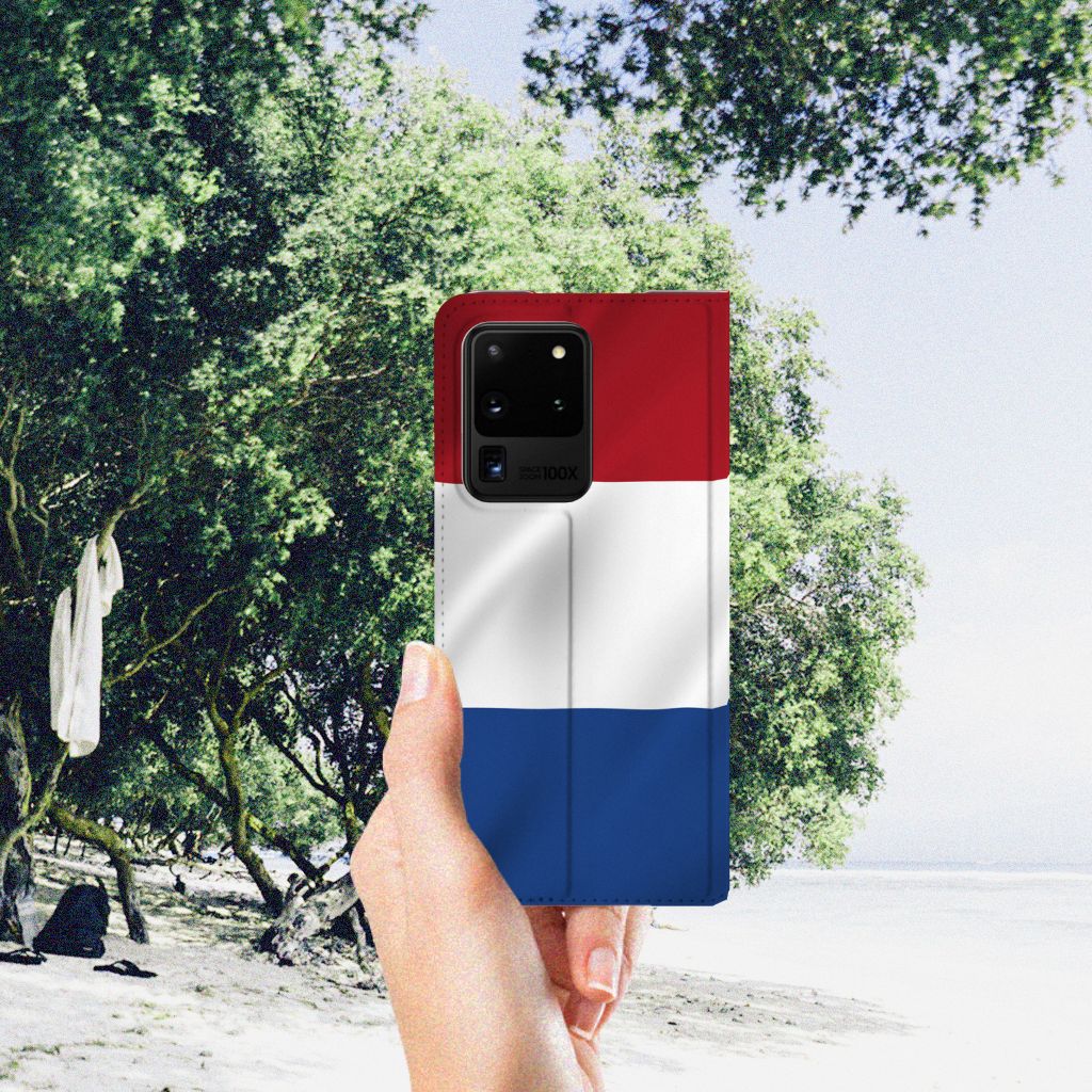 Samsung Galaxy S20 Ultra Standcase Nederlandse Vlag - B2C Telecom