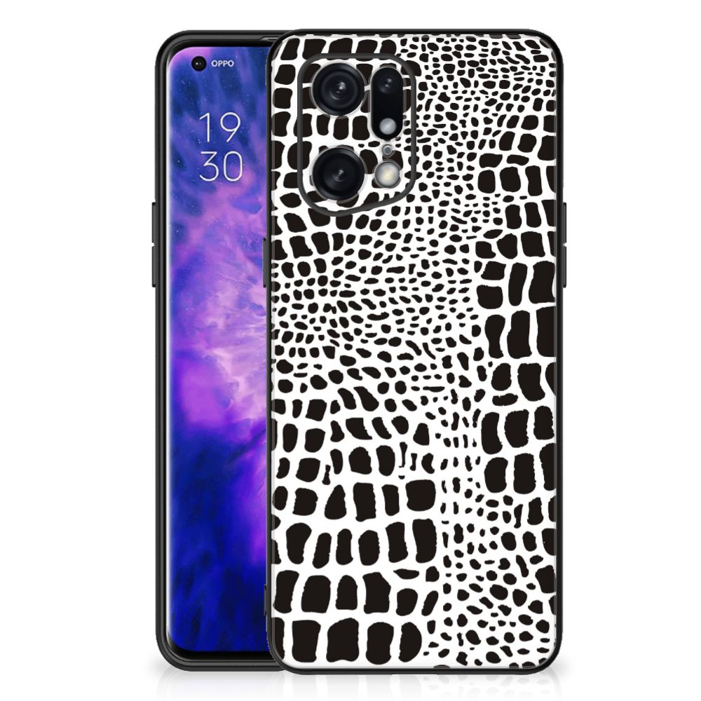 OPPO Find X5 Pro Dierenprint Telefoonhoesje Slangenprint