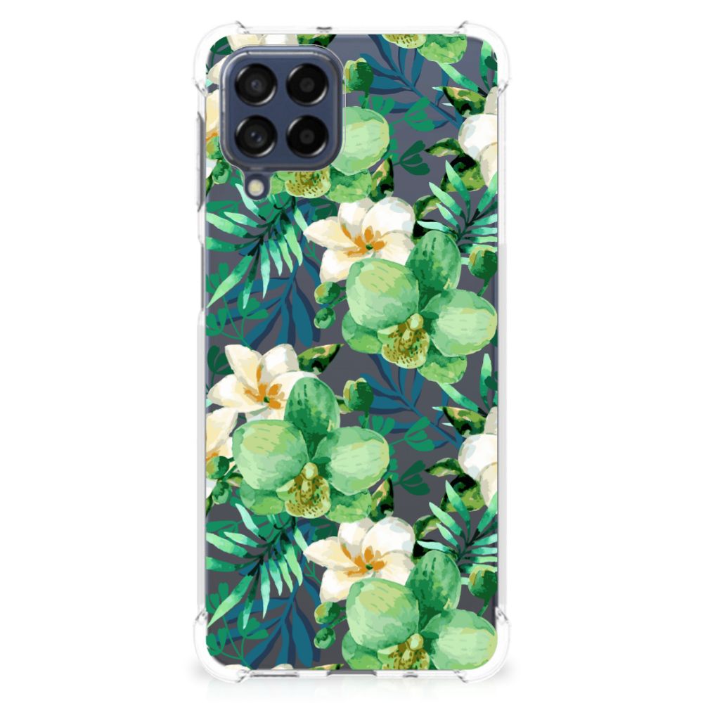 Samsung Galaxy M53 Case Orchidee Groen B2C Telecom