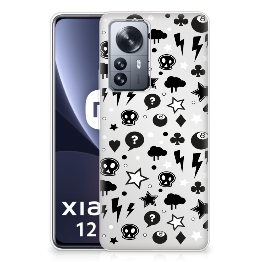 Silicone Back Case Xiaomi 12 Pro Silver Punk B2C Telecom