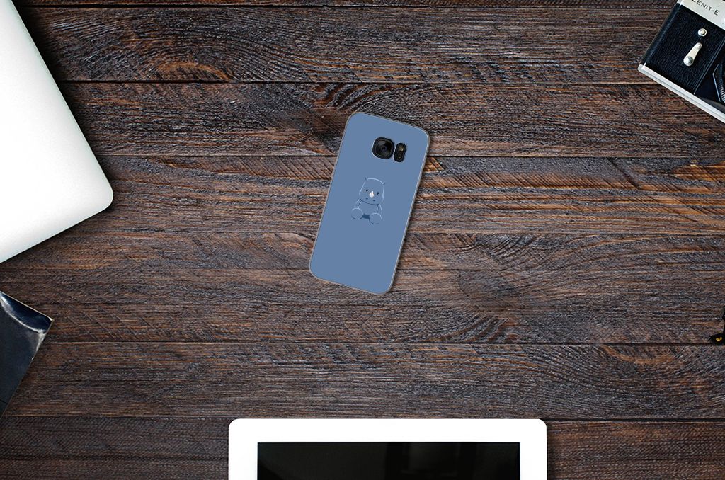 Samsung Galaxy S7 Telefoonhoesje met Naam Baby Rhino