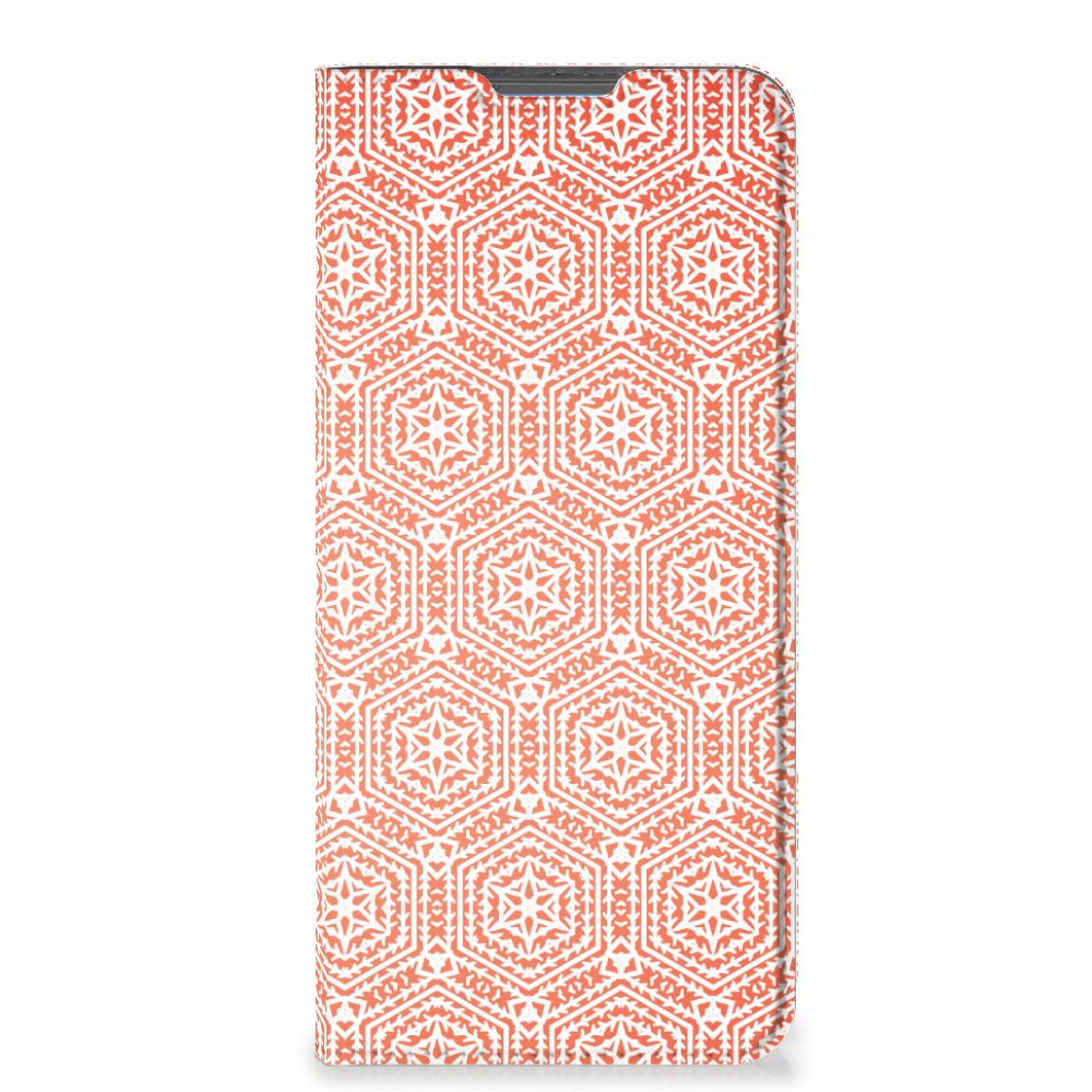 Motorola Moto E32 | Moto E32s Hoesje met Magneet Pattern Orange