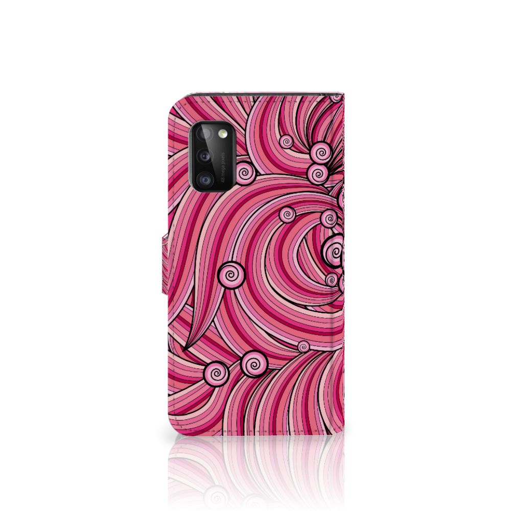 Samsung Galaxy A41 Hoesje Swirl Pink