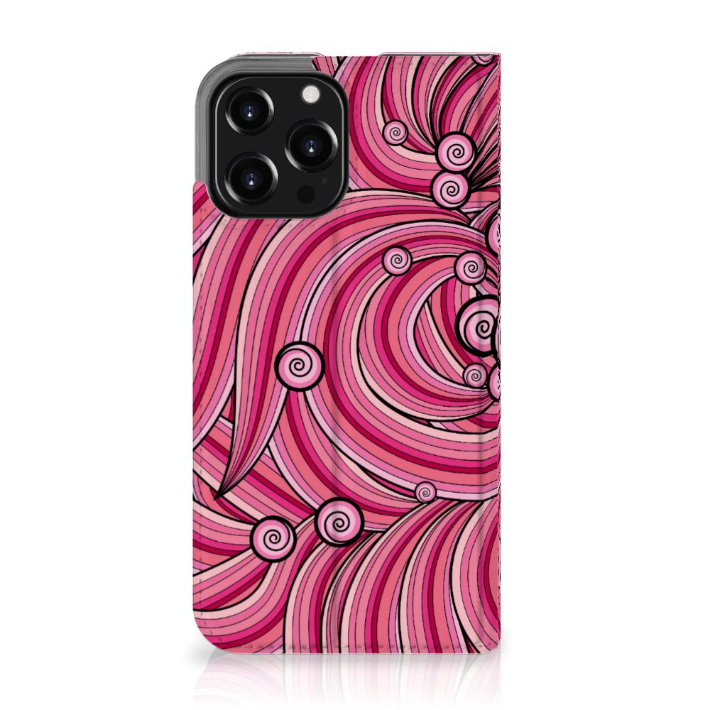 iPhone 13 Pro Max Bookcase Swirl Pink - B2C Telecom