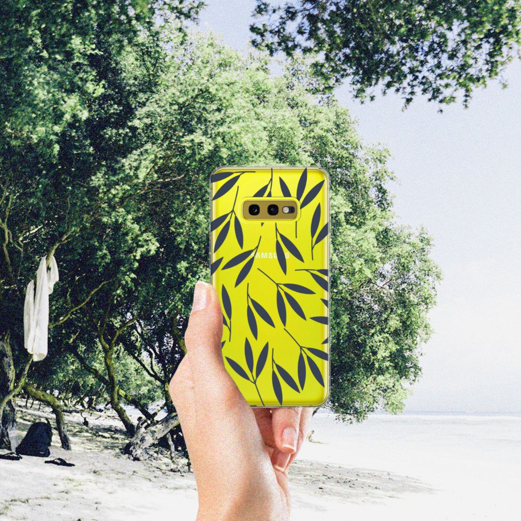 Samsung Galaxy S10e TPU Case Leaves Blue