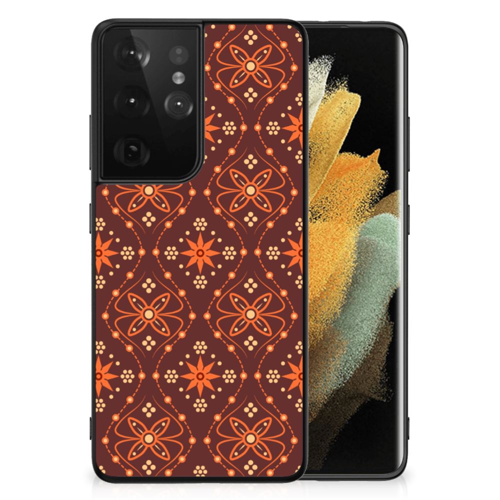 Samsung Galaxy S21 Ultra Back Case Batik Brown