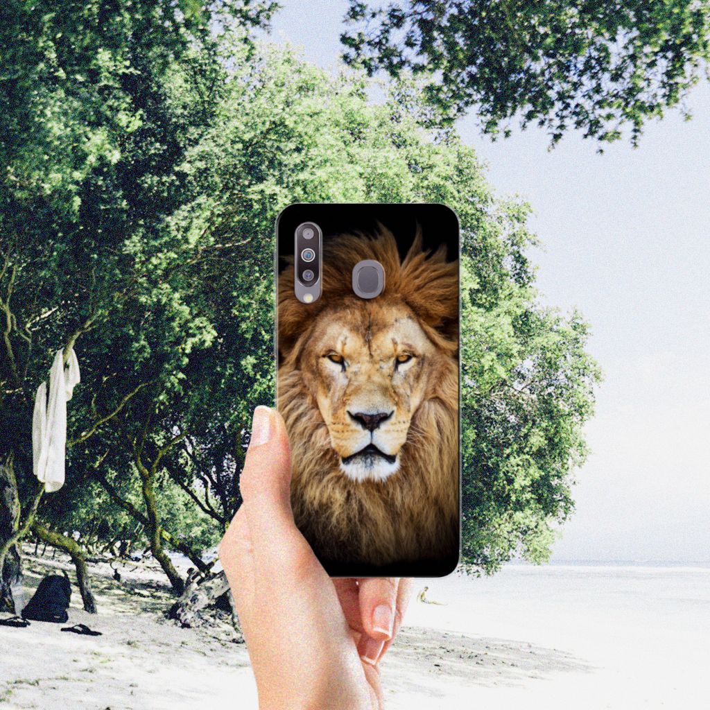 Samsung Galaxy M30 TPU Hoesje Leeuw