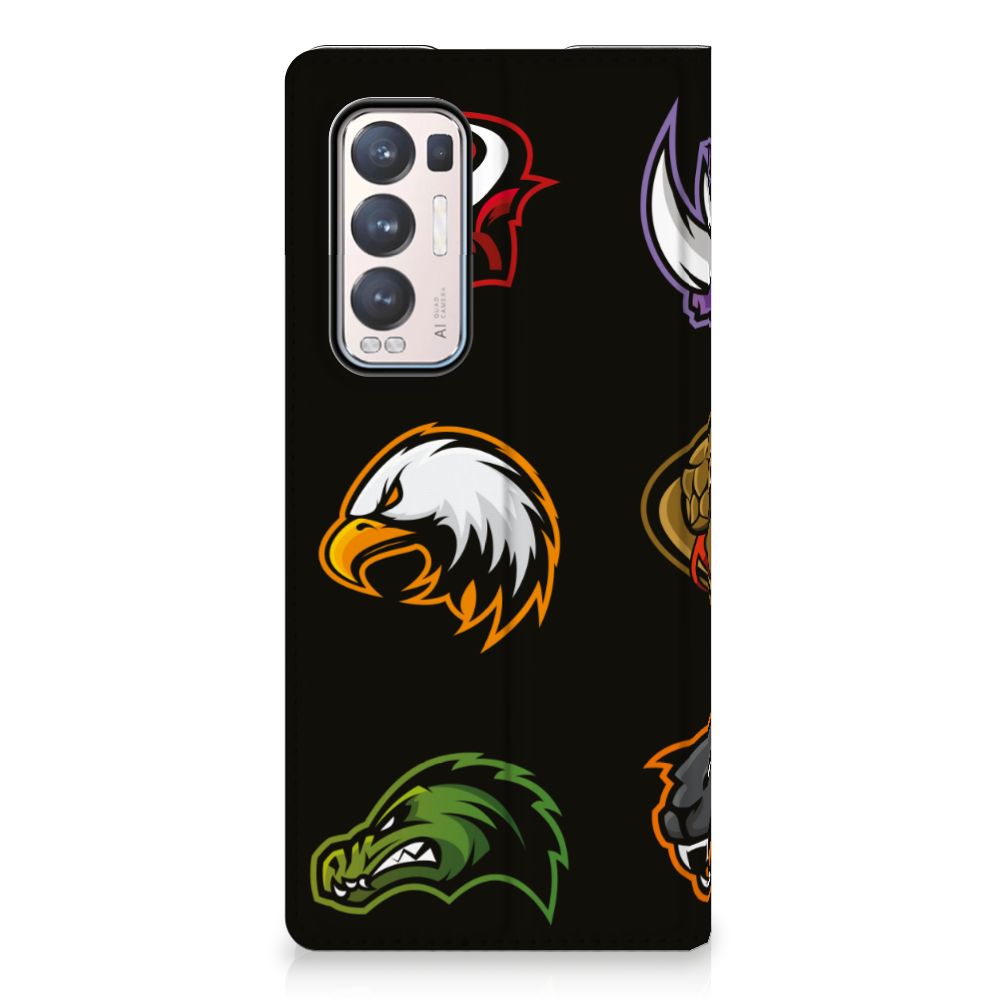 OPPO Find X3 Neo Magnet Case Cartoon with colorful cartoon character designs