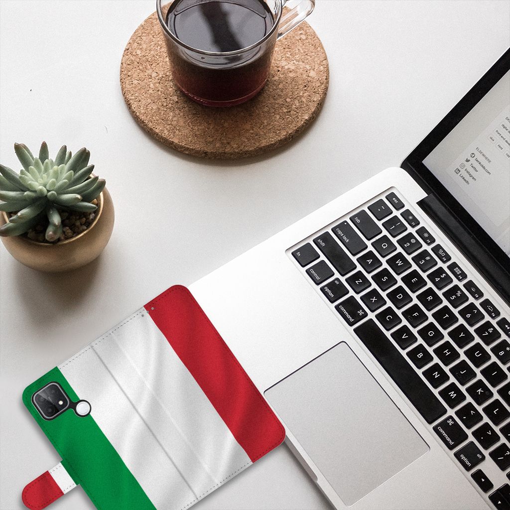 OPPO A15 Bookstyle Case Italië